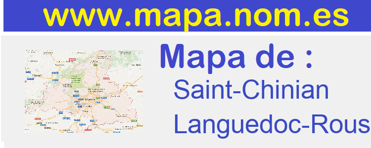 mapa de  Saint-Chinian