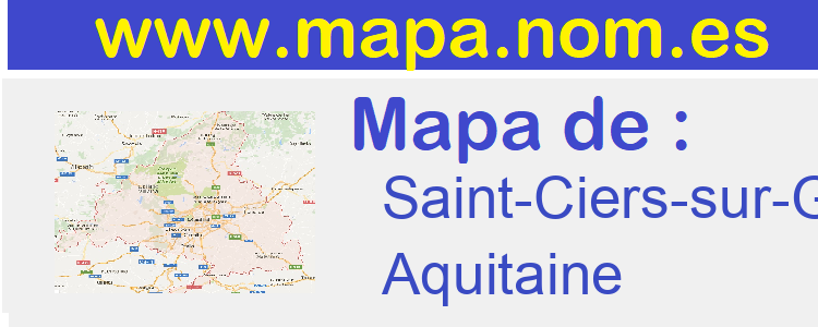 mapa de  Saint-Ciers-sur-Gironde