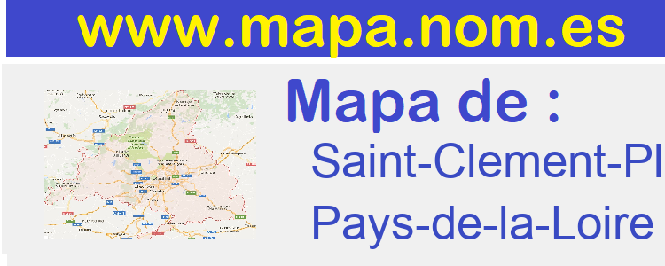 mapa de  Saint-Clement-Place