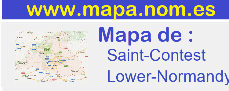 mapa de  Saint-Contest