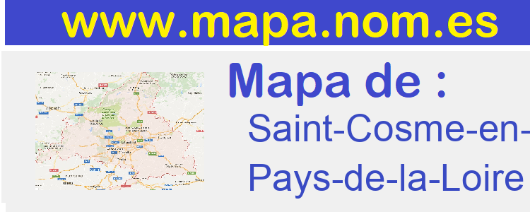 mapa de  Saint-Cosme-en-Vairais