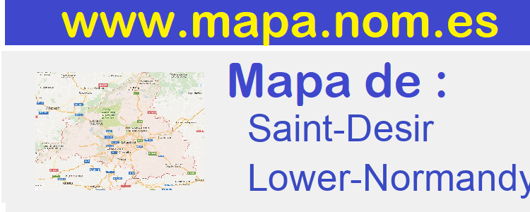 mapa de  Saint-Desir