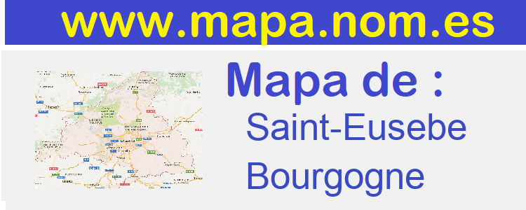 mapa de  Saint-Eusebe