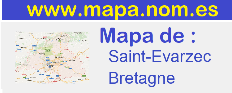 mapa de  Saint-Evarzec
