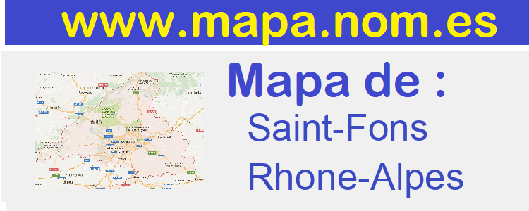 mapa de  Saint-Fons