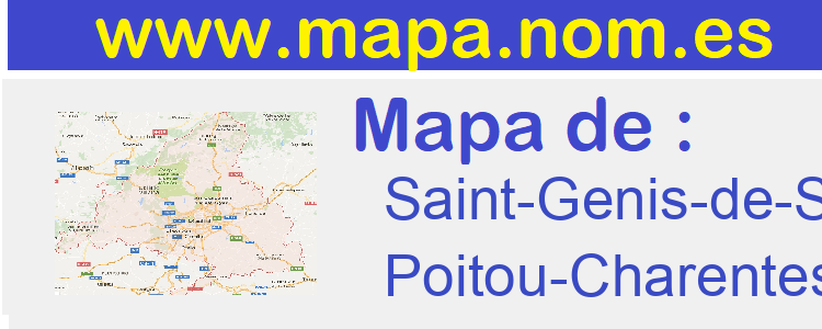 mapa de  Saint-Genis-de-Saintonge