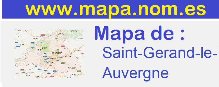 mapa de  Saint-Gerand-le-Puy