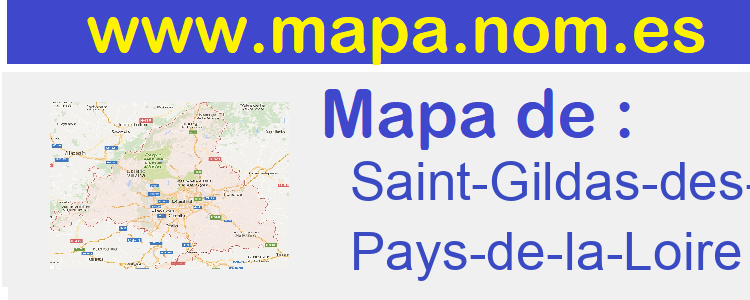 mapa de  Saint-Gildas-des-Bois
