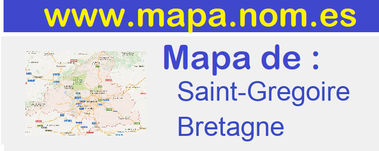 mapa de  Saint-Gregoire