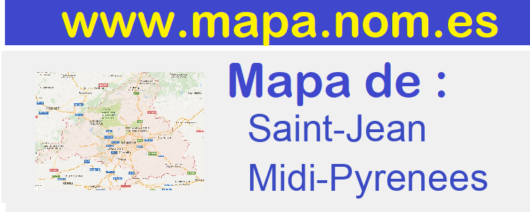 mapa de  Saint-Jean