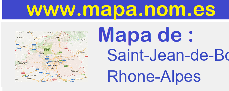 mapa de  Saint-Jean-de-Bournay