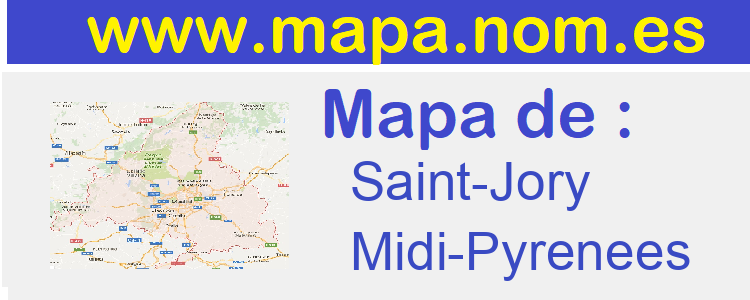 mapa de  Saint-Jory