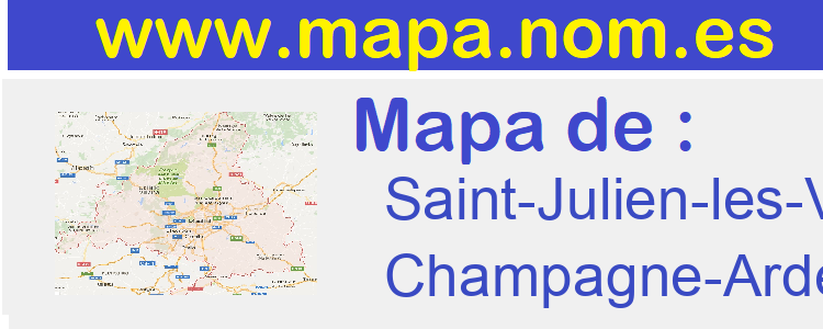 mapa de  Saint-Julien-les-Villas