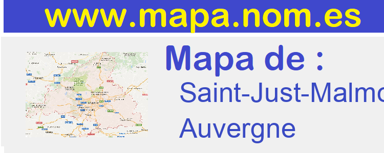 mapa de  Saint-Just-Malmont