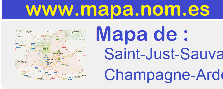 mapa de  Saint-Just-Sauvage