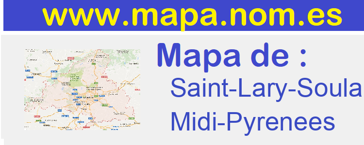 mapa de  Saint-Lary-Soulan