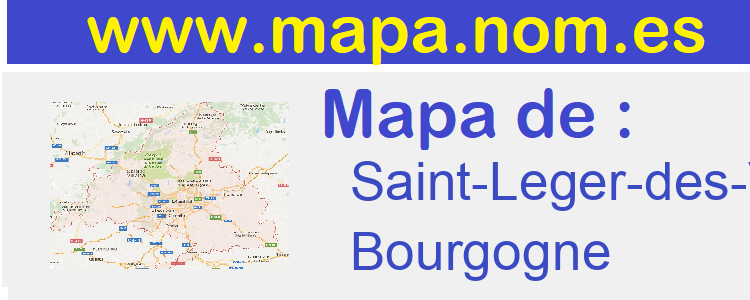 mapa de  Saint-Leger-des-Vignes