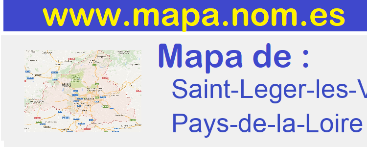 mapa de  Saint-Leger-les-Vignes