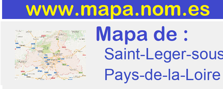 mapa de  Saint-Leger-sous-Cholet
