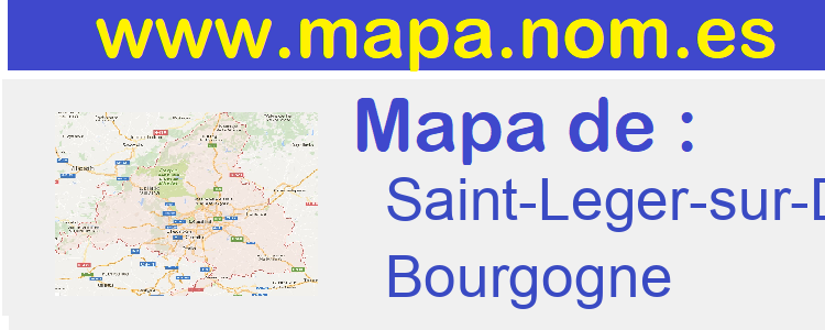 mapa de  Saint-Leger-sur-Dheune