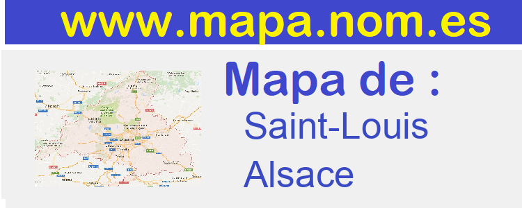 mapa de  Saint-Louis