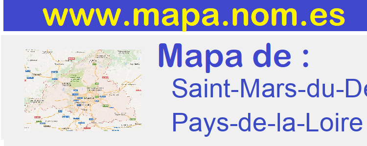 mapa de  Saint-Mars-du-Desert
