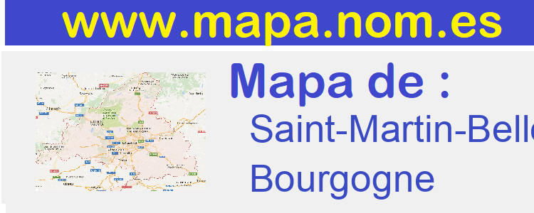 mapa de  Saint-Martin-Belle-Roche