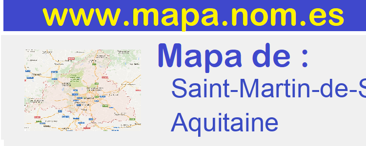 mapa de  Saint-Martin-de-Seignanx