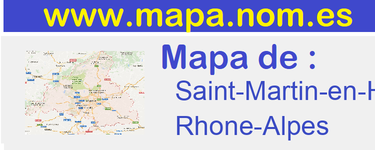 mapa de  Saint-Martin-en-Haut