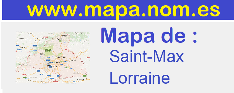 mapa de  Saint-Max