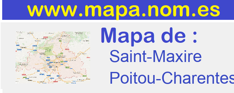 mapa de  Saint-Maxire