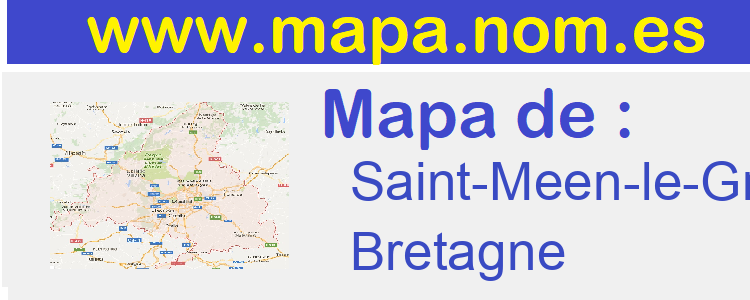 mapa de  Saint-Meen-le-Grand