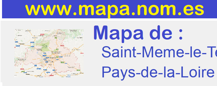 mapa de  Saint-Meme-le-Tenu