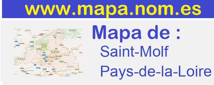 mapa de  Saint-Molf