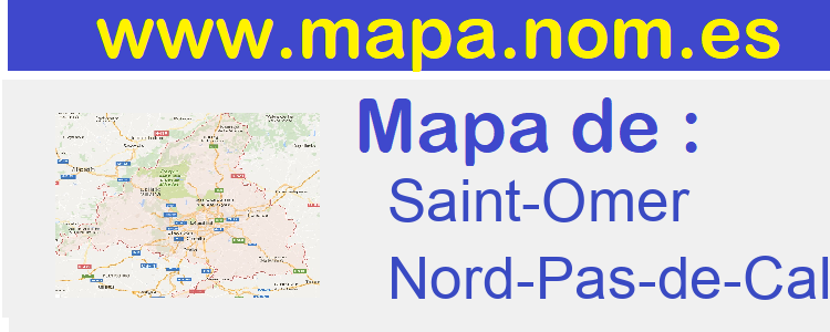 mapa de  Saint-Omer