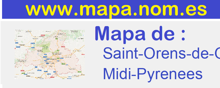 mapa de  Saint-Orens-de-Gameville