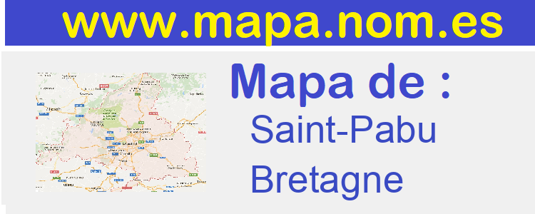 mapa de  Saint-Pabu