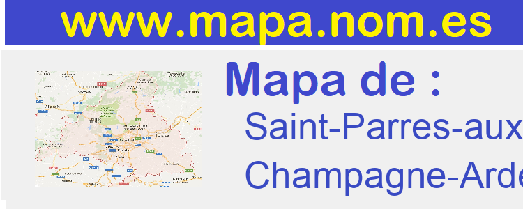 mapa de  Saint-Parres-aux-Tertres