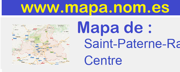 mapa de  Saint-Paterne-Racan
