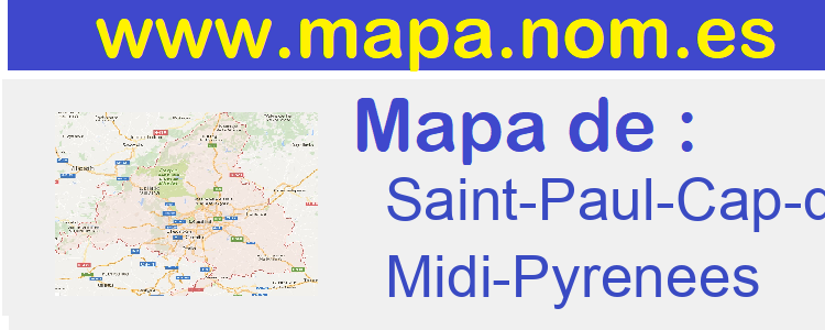 mapa de  Saint-Paul-Cap-de-Joux