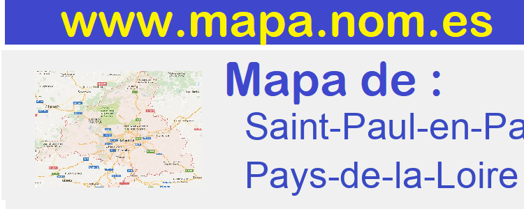 mapa de  Saint-Paul-en-Pareds