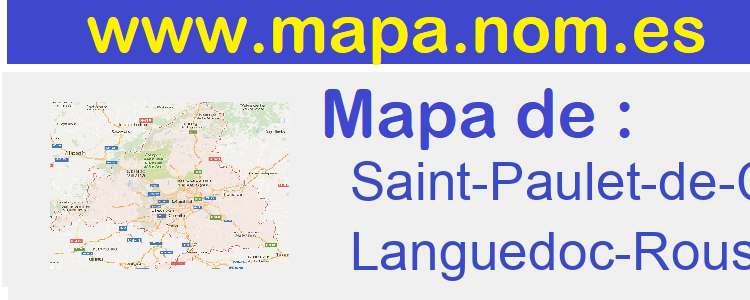 mapa de  Saint-Paulet-de-Caisson