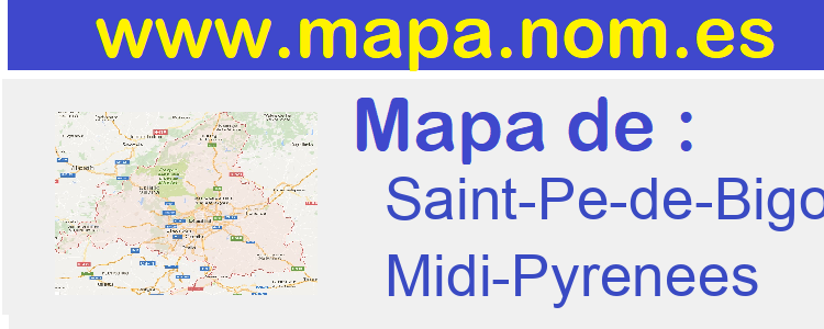 mapa de  Saint-Pe-de-Bigorre