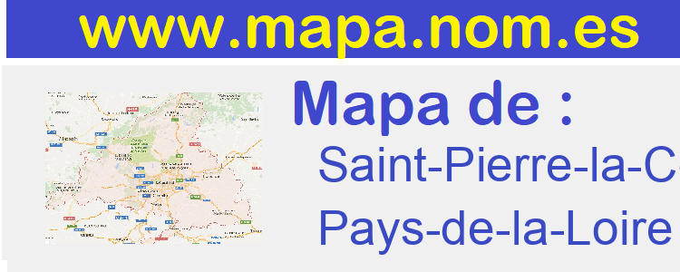 mapa de  Saint-Pierre-la-Cour