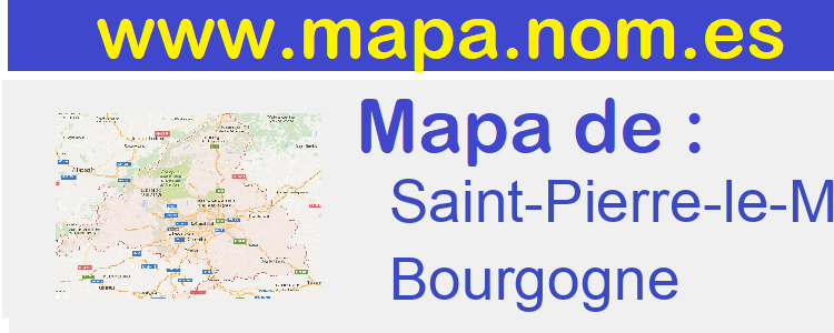 mapa de  Saint-Pierre-le-Moutier