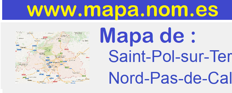 mapa de  Saint-Pol-sur-Ternoise