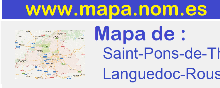 mapa de  Saint-Pons-de-Thomieres