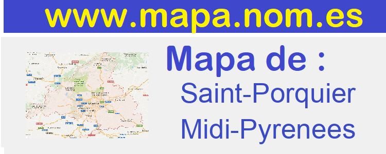 mapa de  Saint-Porquier