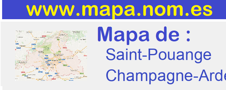 mapa de  Saint-Pouange