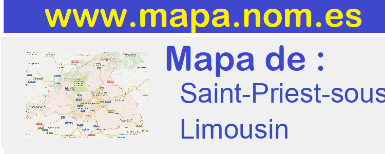 mapa de  Saint-Priest-sous-Aixe